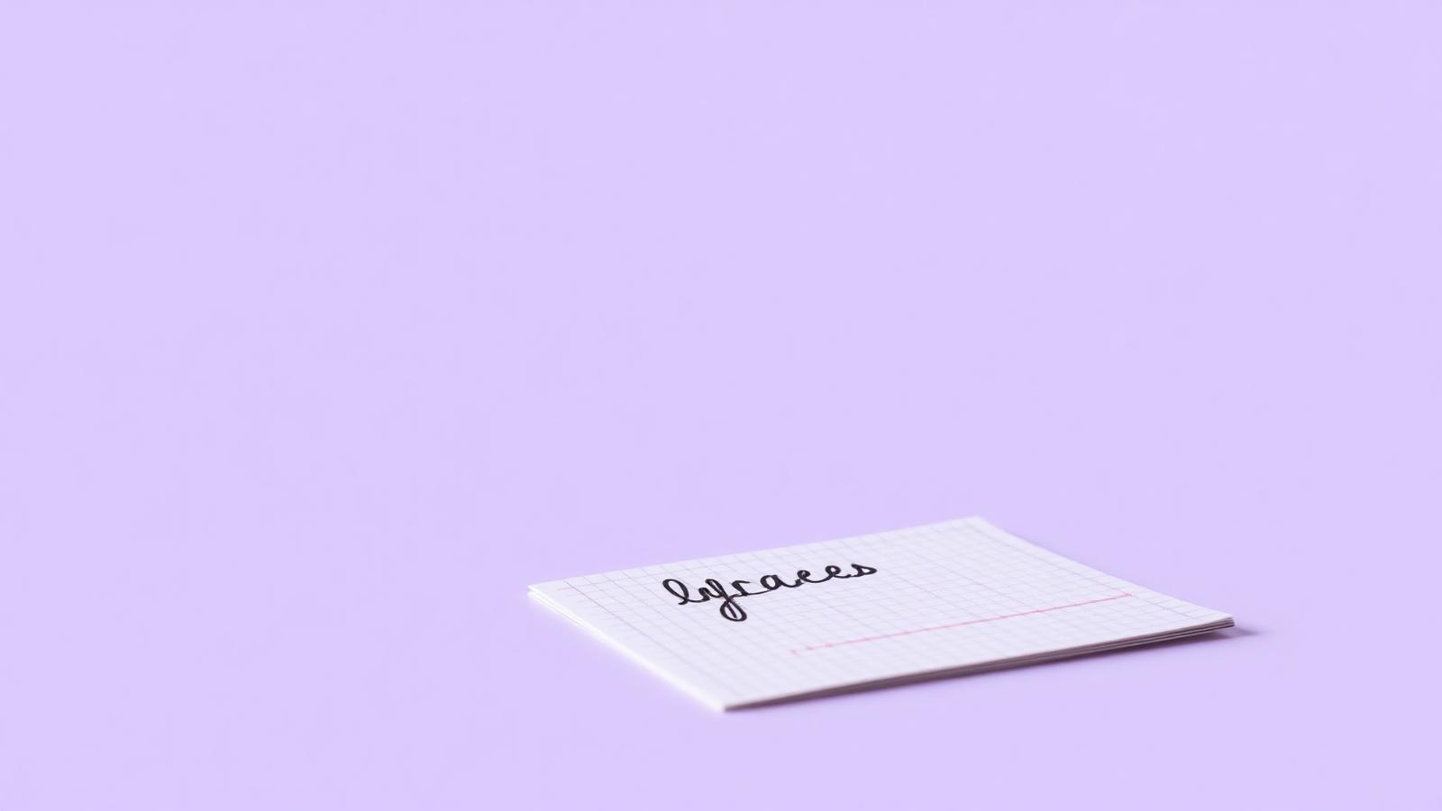 Karteikarten mit eigener Handschrift: Anleitung und Vorlage